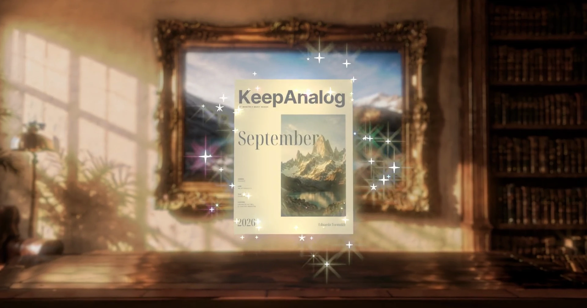 Portada de KeepAnalog con estrellas